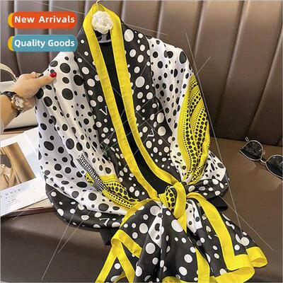 Large square scarf silk scarf female 2023 new versatile mom