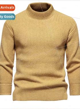 2023 Autumn Winter Men Half High Neck Casual Bottom Shirt So