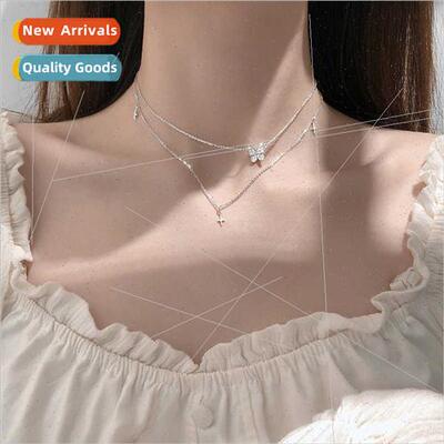 choker tassel cross necklace collarbone chain female Korea s