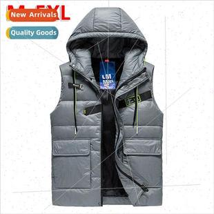 down work jacket whe shoulders warm duck men Winter vest