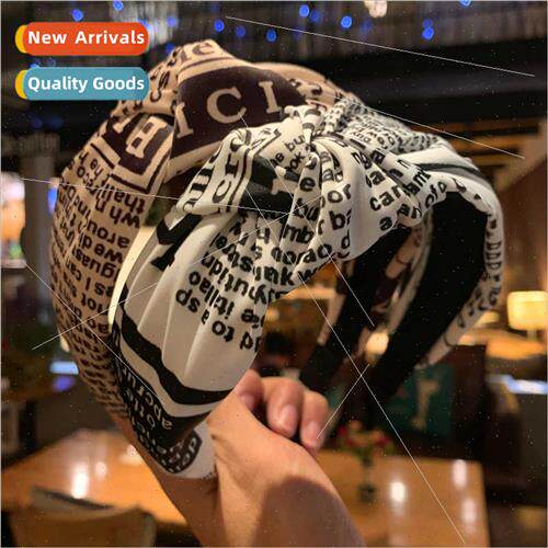 Hair bands simple knot wash face headband female fabric lett