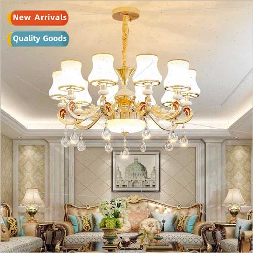 New living room chandelier  light luxury crystal lamp simple
