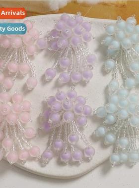 Mori ins tassel crystal wind chime flower flower diy handmad