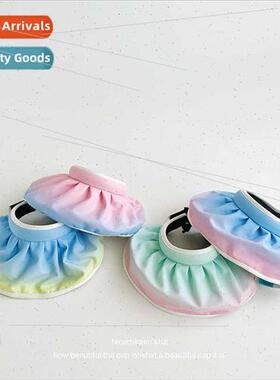 Rainbow gradient children sun hat boys girls vinyl hollow to