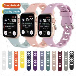 适用Apple Apple Watch7/SE/654/321 circle skeletonized silico