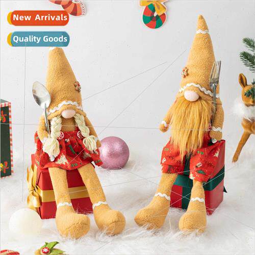 New Christmas decorations couple pointed hat gingerbread man