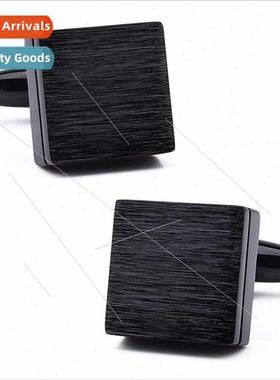 Men French Cufflinks Cufflinks New Textured Gunmetal Brushed