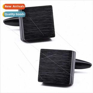 Men French Cufflinks Cufflinks New Textured Gunmetal Brushed