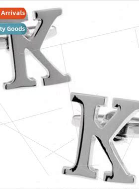 K alphabet cufflinks cufflinks men French buttons cufflinks