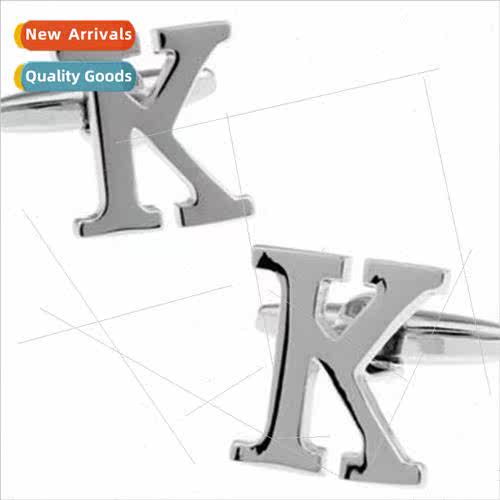K alphabet cufflinks cufflinks men French buttons cufflinks