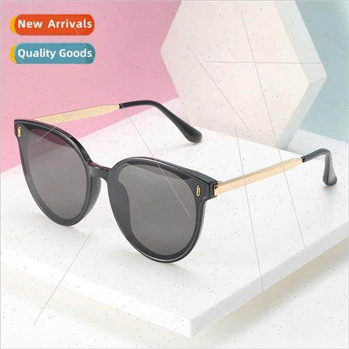 2184 large frame round sunglasses women 2020 new color sungl