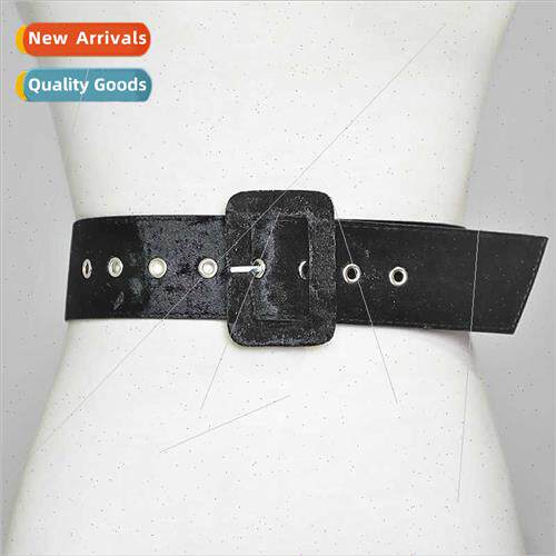 Autumn winter suede PU leather belt women fashion coat hundr
