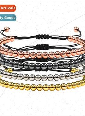 Jewelry Copper Beads Braided Bracelet Creative color preserv