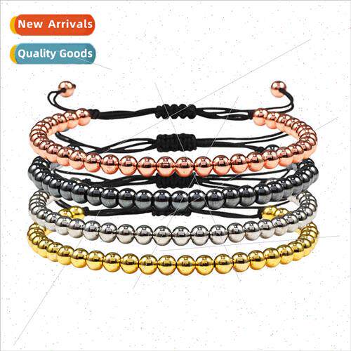 Jewelry Copper Beads Braided Bracelet Creative color preserv