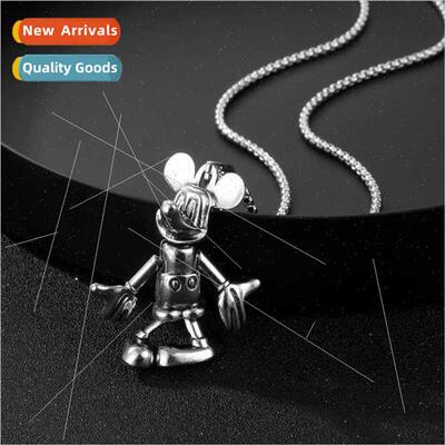 Autumn winter stainless steel sweater chain men women cartoo