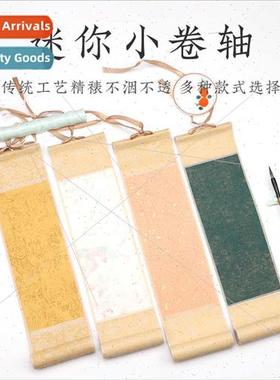 Mini Scrolls Vintage Batik Hanging Painting Half-fe Blank Ha