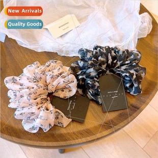 silk hair fox small printing chiffon new band girly French