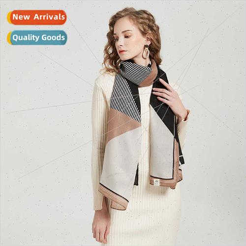 2022 fall new cotton linen scarf female ins wind silk scarf
