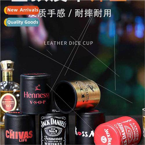 Leather color cup sieve cup dice cup dump cup wh 6 dice plug