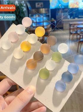 New candy hair clips side clip Korean simple color clashing