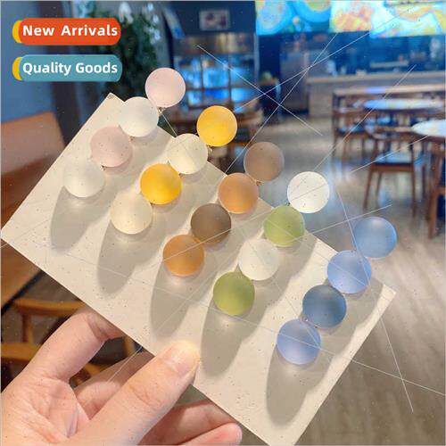New candy hair clips side clip Korean simple color clashing