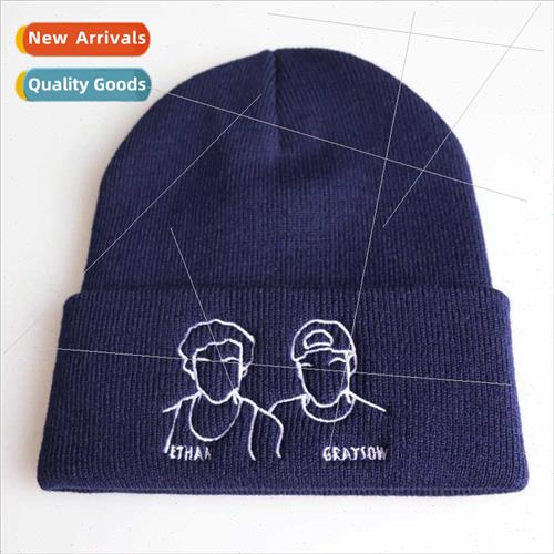 DOLAN TWINS Ethan Grayson Kn Hat Fall Winter Ski Hat Pullove