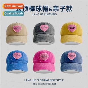 soft duck washed old top female cap baseball letters Love