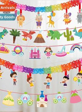 New Hawaii birthday decorations classroom stage decorations