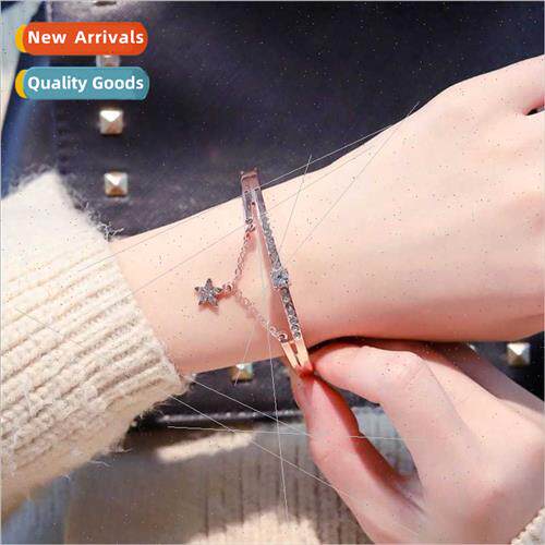 New pentagram wh diamonds braceletin versatile women rose go