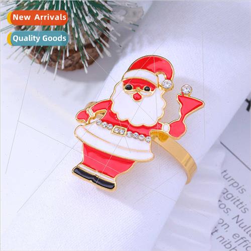 Europe creative colorful bells elk napkin ring napkin buckle
