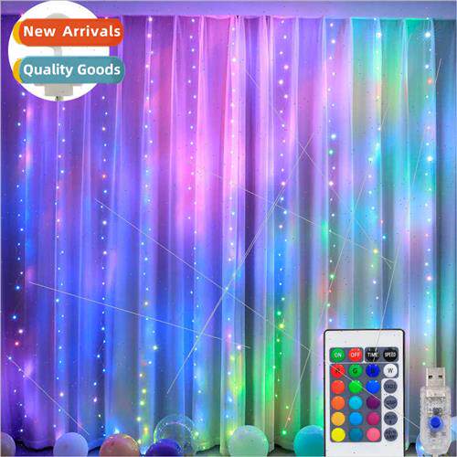 22 New RGB Color Changing Curtain ghts USB Plug-in Colorful
