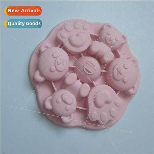 6 round cartoon bear ice cream 296 chocolate biscu mold cake