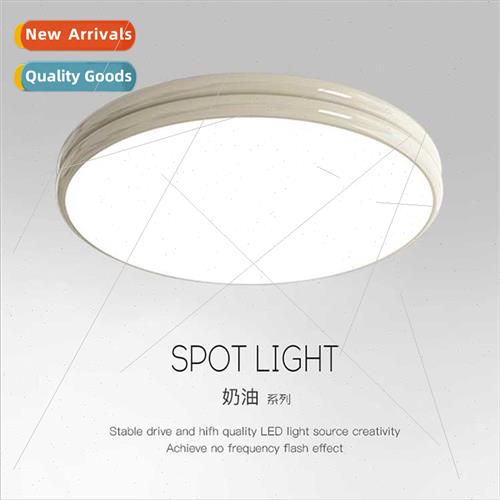 Cream wind ultra-thin ceiling light master bedroom room ligh