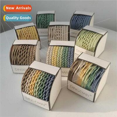 High elasticy basic paragraph 20 rope knot leather band tie