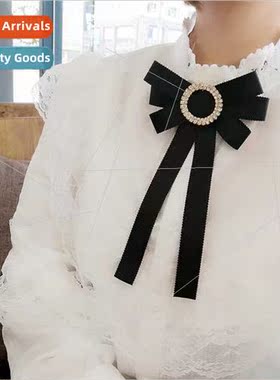 Bow tie bow tie female pin Korean college Japan Brish profes