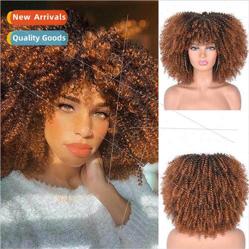 Europe wigs women African explosion head fluffy Europe fashi