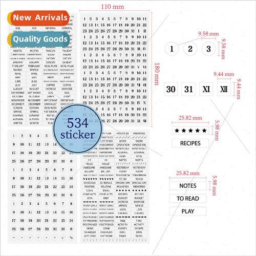 PLANNER STICKER clear planner stickers DIY diary planning no