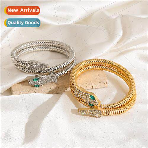 Europe diamond snake bracelet female punk fashion multi-laye