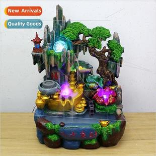 shui wheel ornaments fake office feng fountain Large water