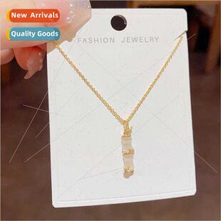 terary cat bamboo neckla fashion stone sense cool gentle eye