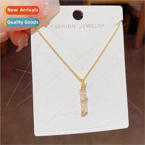 terary gentle cool sense fashion cat eye stone bamboo neckla