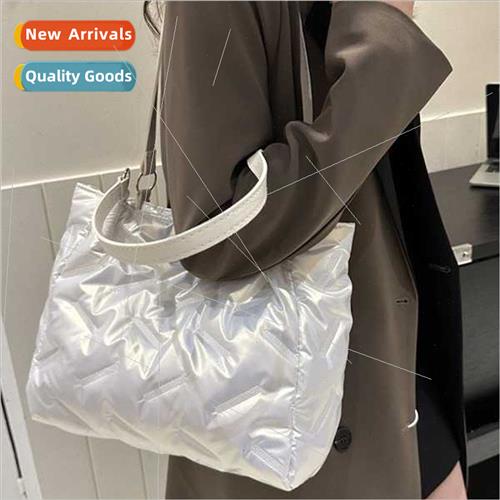 Winter large-capacy solid color glossy fashion leisure -plea
