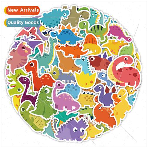 60 cartoon Q  of the cute dinosaur stickers decorative scoot