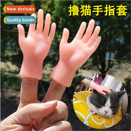 Finger toys teasing cat jerking cat plastic gloves quirky cr