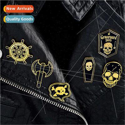 Europe Uned States punk brooch jewelry skull pirate nautical