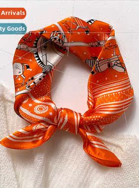 Europe Uned States retro carriage spring fall new silk small