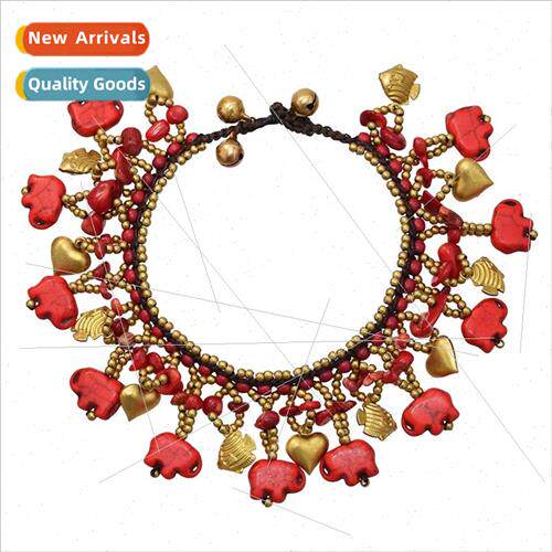 New Elephant Bracelet Europe Turquoise Anklet Women New Ethn