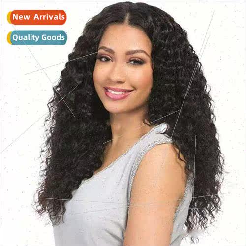 Wigs Europe Women Chemical Fiber Head Covers Black Medium Lo