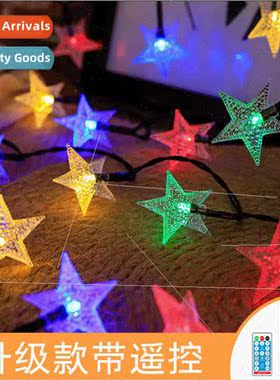 Outdoor WaterproLED Solar Star ght String Pentagram Colorful