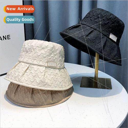 Hat female sense pleated bubble fisherman hat summer large b